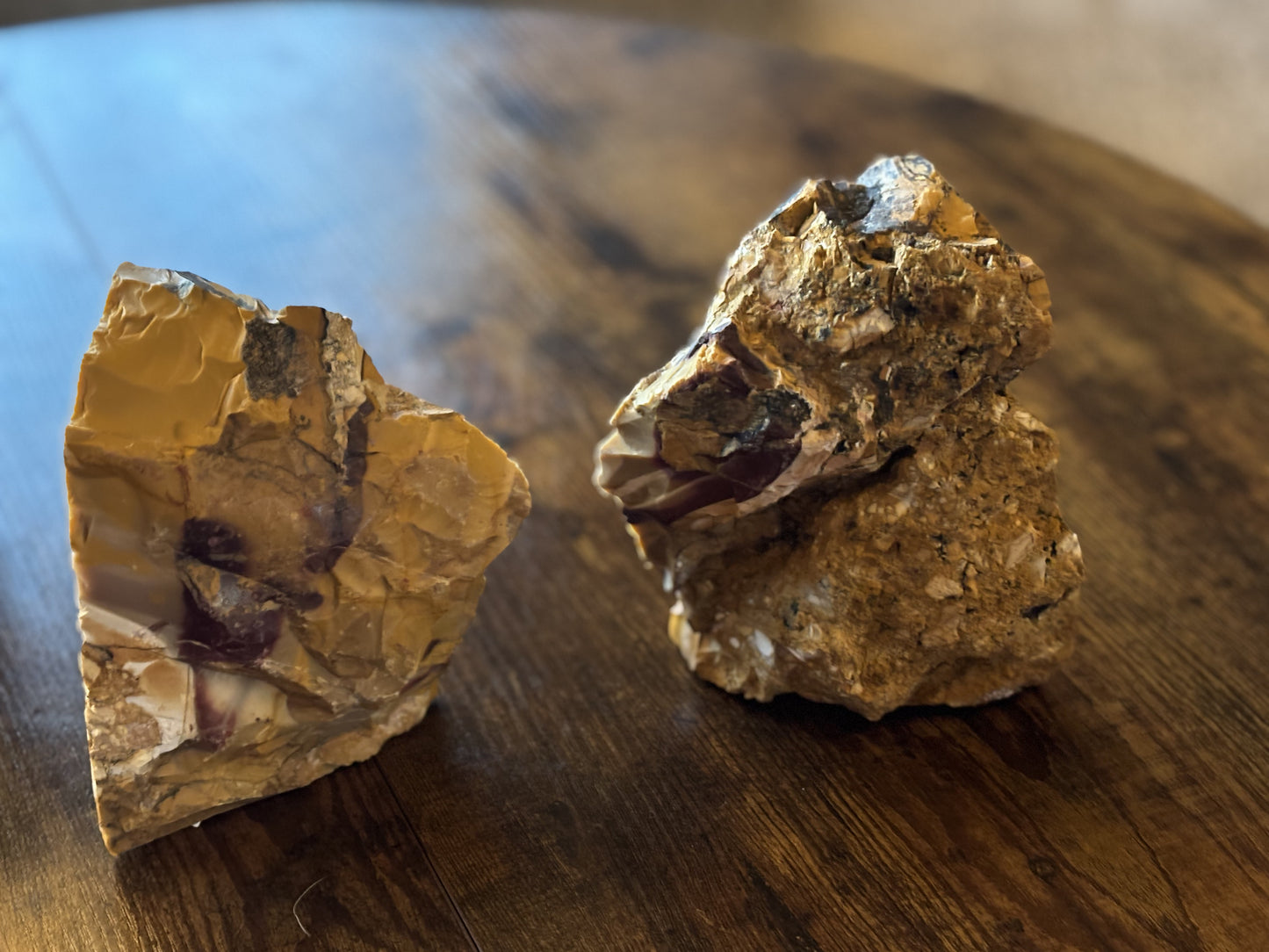 Rare Mookaite Jasper Bookends – one-of-a-kind addition to your bookshelf