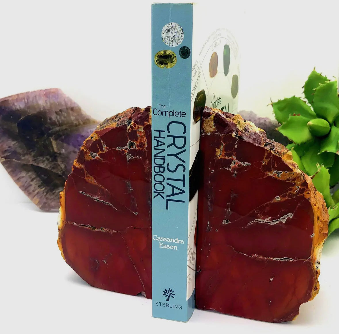 Rare Mookaite Jasper Bookends – one-of-a-kind addition to your bookshelf